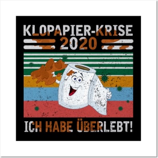 KLOPAPIER-KRISE 2020 Posters and Art